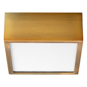 Pyxis 5" LED Flush Mount in Aged Brass