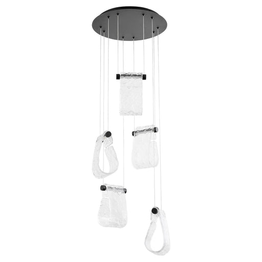 Veer 5 Light LED Pendant in Black