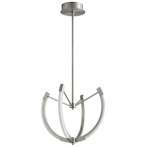 Utopia 21" LED Chandelier in Satin Nickel