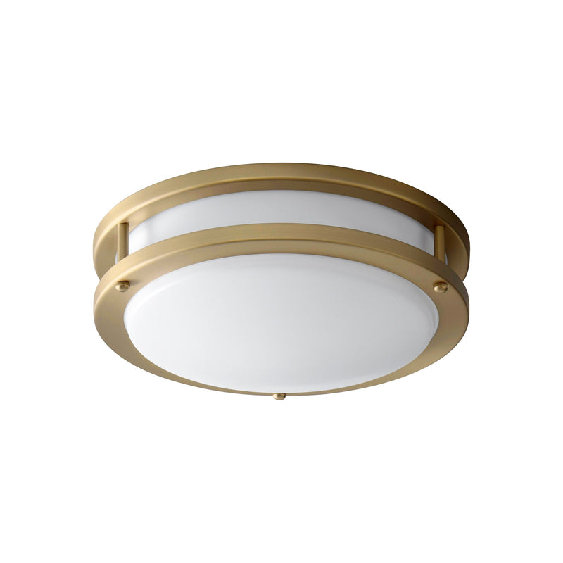 Oracle 10" LED Flush Mount in Aged Brass