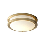 Oracle 10" LED Flush Mount in Aged Brass