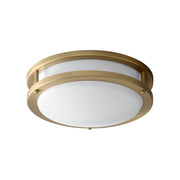 Oracle 10" LED Flush Mount in Aged Brass