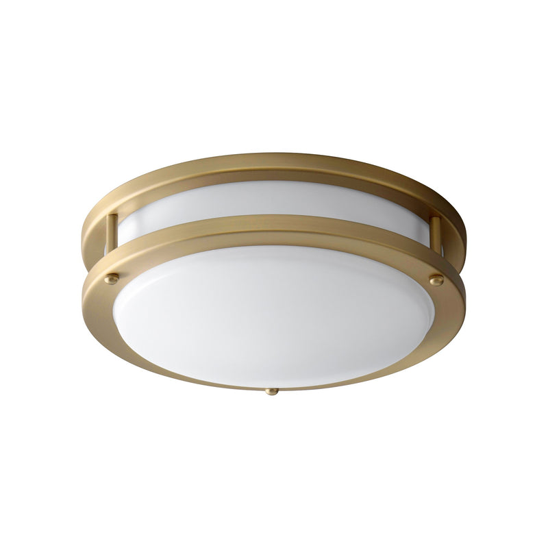 Oracle 10" LED Flush Mount in Aged Brass