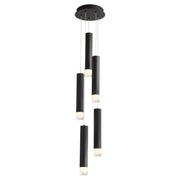 Alarum 5 Light LED Pendant in Black