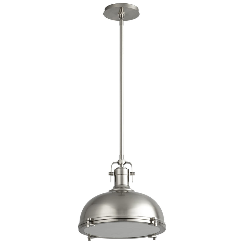 Vida 1 Light Pendant in Satin Nickel