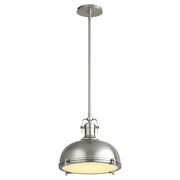 Vida 1 Light Pendant in Satin Nickel