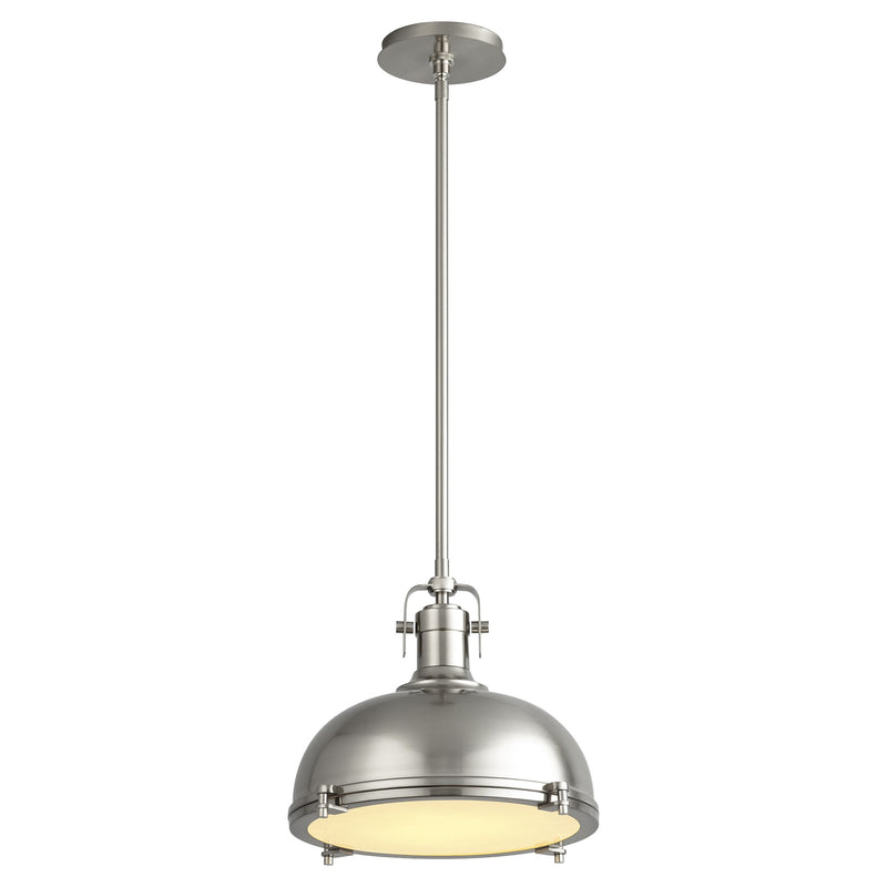 Vida 1 Light Pendant in Satin Nickel