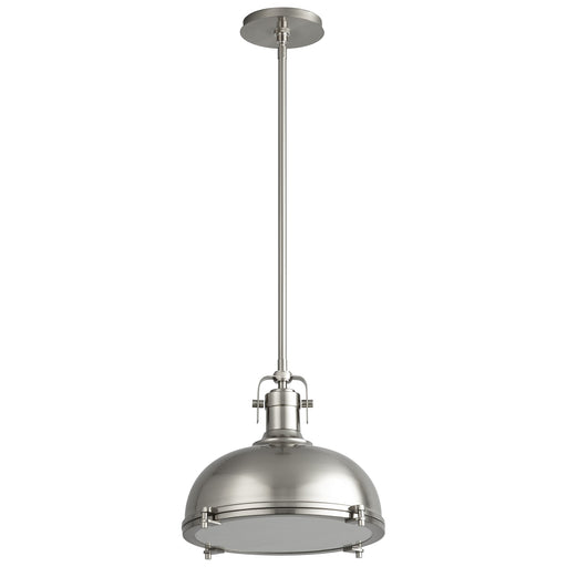 Vida 1 Light Pendant in Satin Nickel