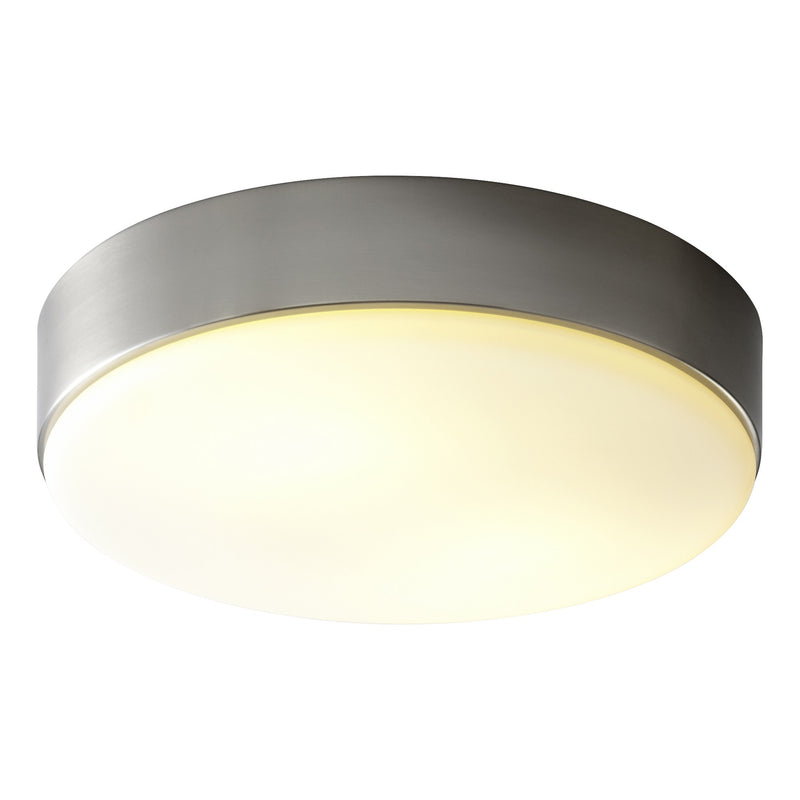 Journey 14" LED Glass Ceiling Mount in Satin Nickel