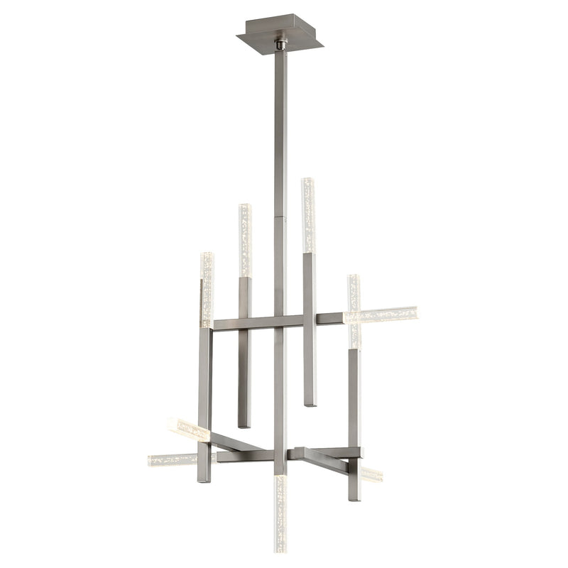 Atlantis 9 Light Chandelier in Satin Nickel