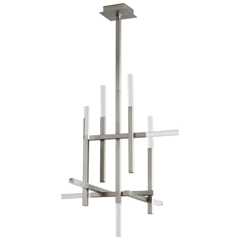 Atlantis 9 Light Chandelier in Satin Nickel