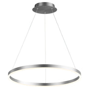 Circulo 24" LED Pendant in Satin Nickel