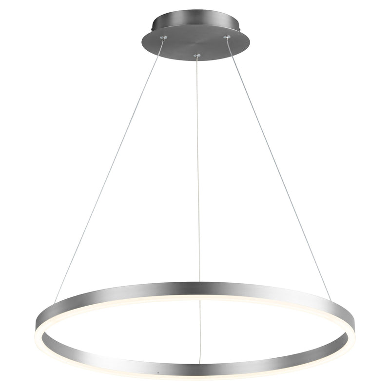 Circulo 24" LED Pendant in Satin Nickel