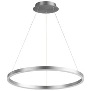 Circulo 24" LED Pendant in Satin Nickel