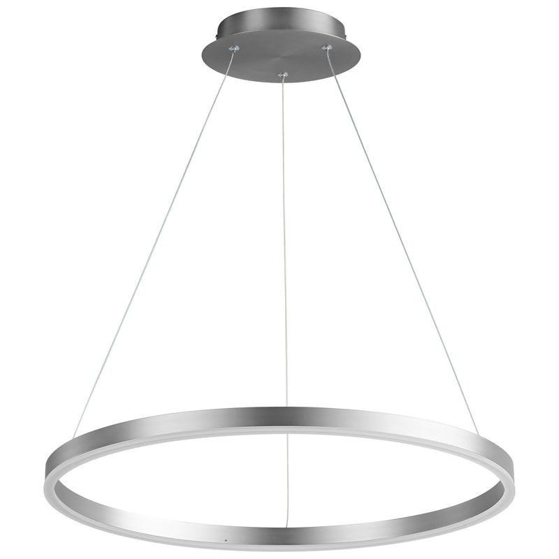 Circulo 24" LED Pendant in Satin Nickel