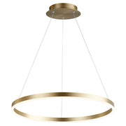Circulo 24" LED Pendant in Aged Brass
