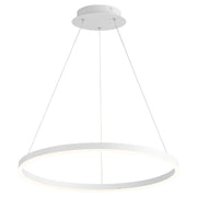 Circulo 24" LED Pendant in White