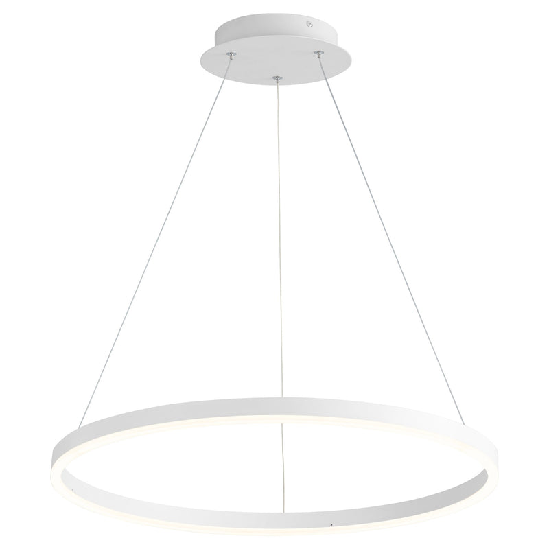 Circulo 24" LED Pendant in White