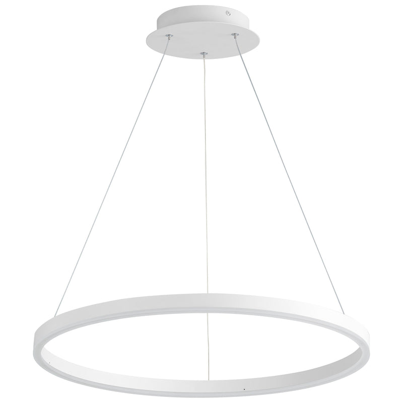 Circulo 24" LED Pendant in White