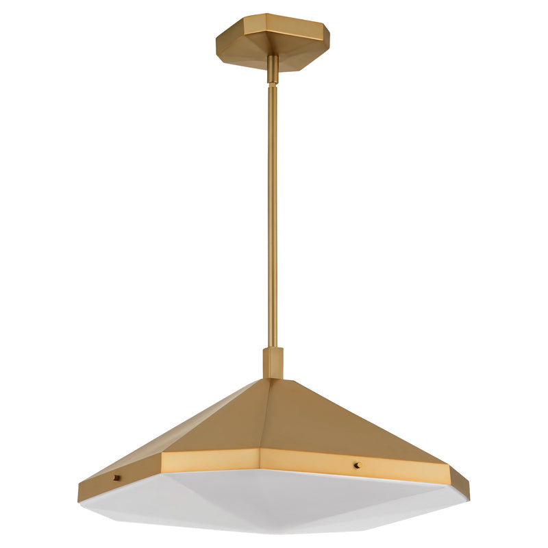 Tempe LED Pendant in Brushed Brass