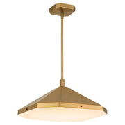 Tempe LED Pendant in Brushed Brass