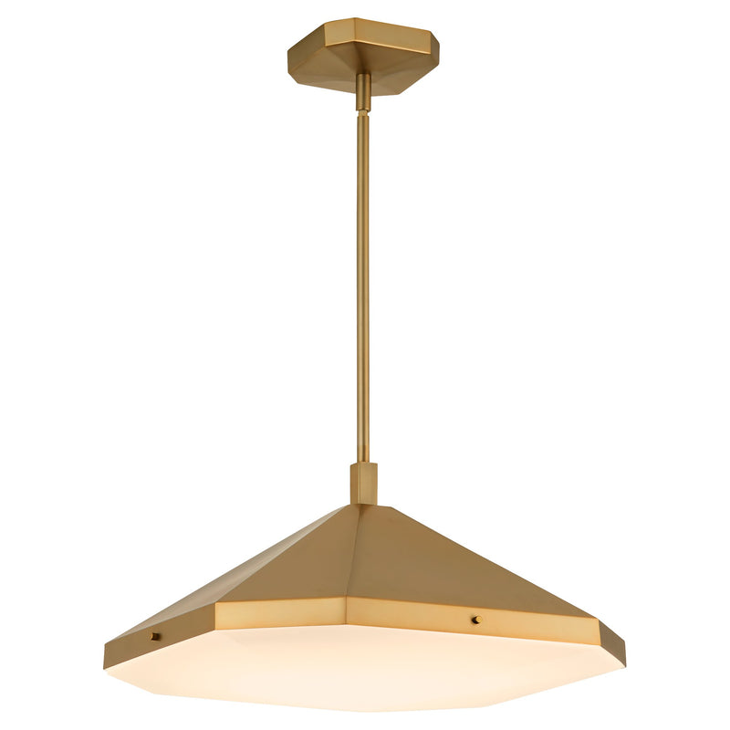 Tempe LED Pendant in Brushed Brass