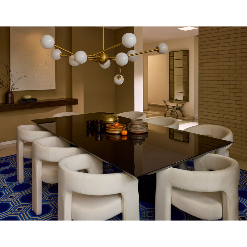 Orbe 10 Light LED Pendant in Brushed Brass