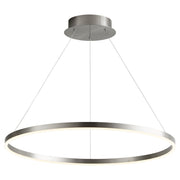Circulo 32" LED Pendant in Satin Nickel