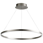 Circulo 32" LED Pendant in Satin Nickel