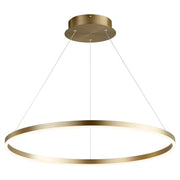 Circulo 32" LED Pendant in Aged Brass