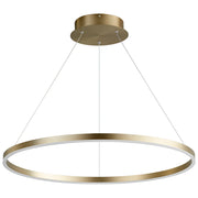 Circulo 32" LED Pendant in Aged Brass
