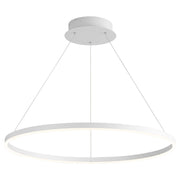 Circulo 32" LED Pendant in White