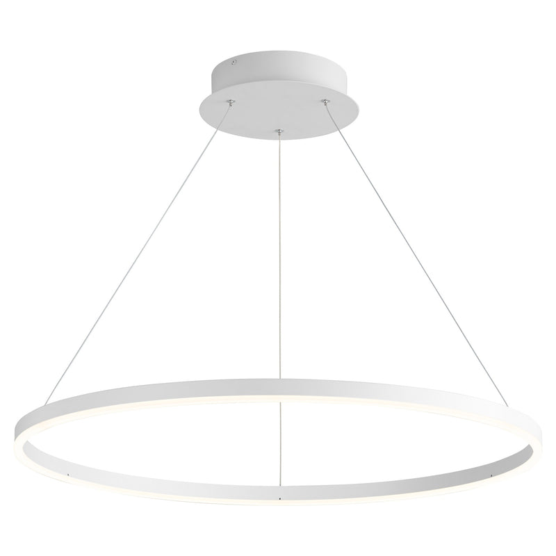 Circulo 32" LED Pendant in White