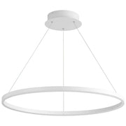 Circulo 32" LED Pendant in White