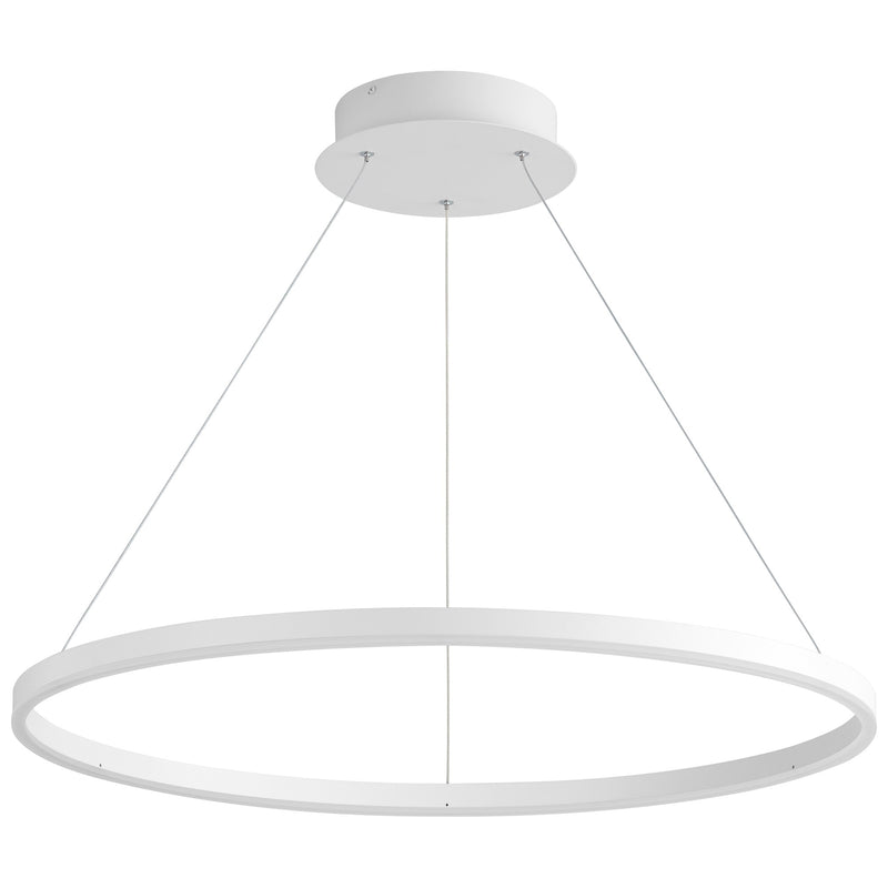 Circulo 32" LED Pendant in White