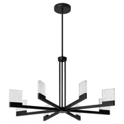 Gamma 8 Light LED Pendant in Black