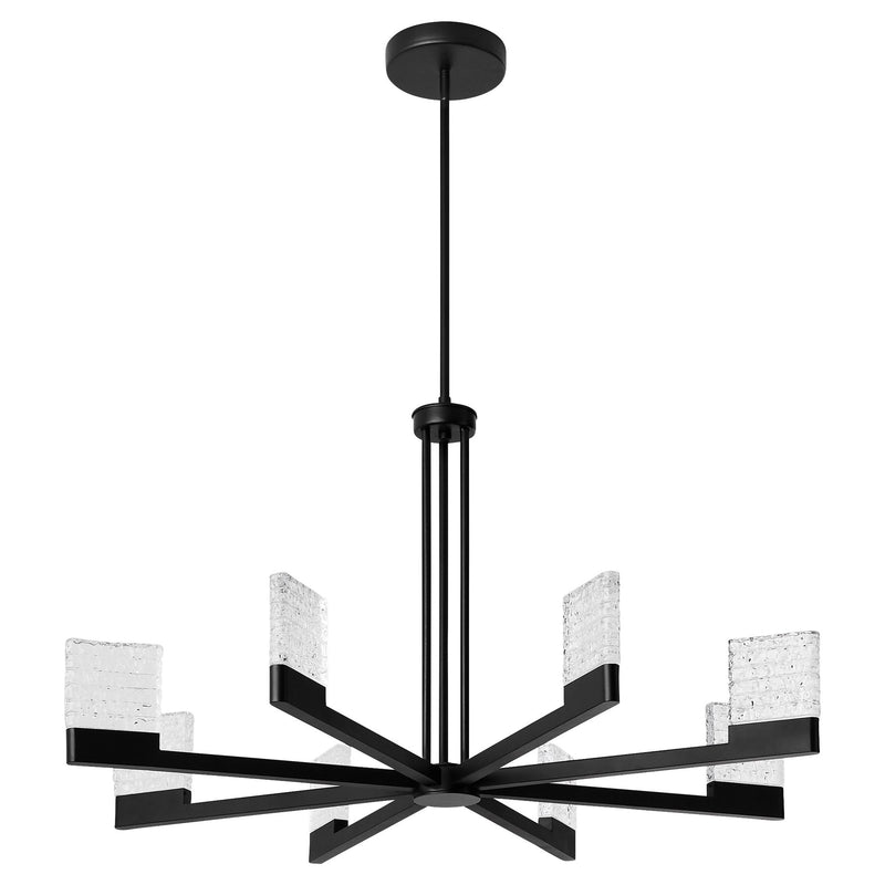 Gamma 8 Light LED Pendant in Black
