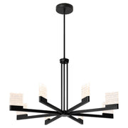Gamma 8 Light LED Pendant in Black