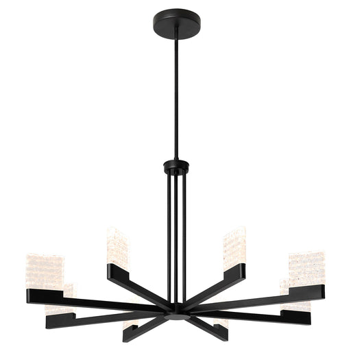 Gamma 8 Light LED Pendant in Black