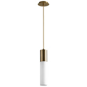 Magnum LED Mini Pendant in Aged Brass