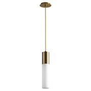 Magnum LED Mini Pendant in Aged Brass