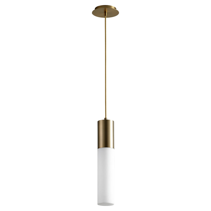 Magnum LED Mini Pendant in Aged Brass