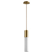 Magnum LED Mini Pendant in Aged Brass