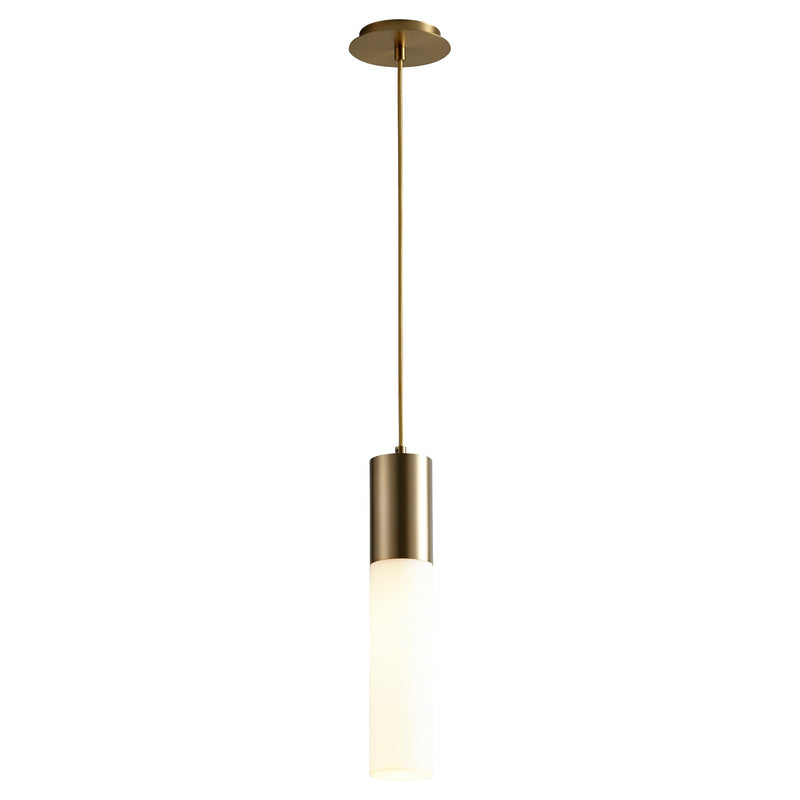 Magnum LED Mini Pendant in Aged Brass