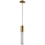 Magnum LED Mini Pendant in Aged Brass