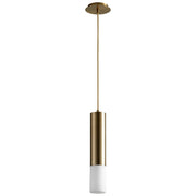 Opus LED Mini Pendant in Aged Brass