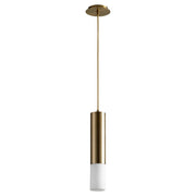 Opus LED Mini Pendant in Aged Brass