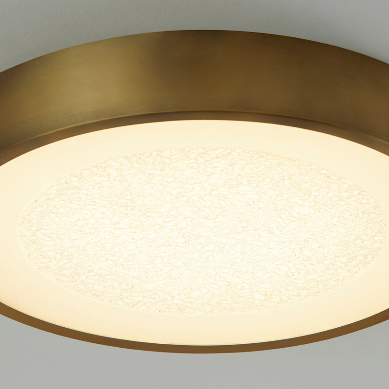 Floe 18" LED Ceiling Mount in Brushed Brass
