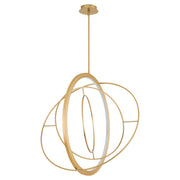 Galilei 29" LED Pendant in Aged Brass