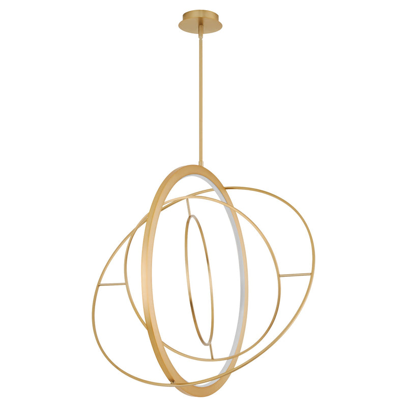 Galilei 29" LED Pendant in Aged Brass